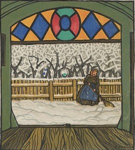 Carl Krenek (Austrian, 1880–1948) Christmas Card, 1912 Austrian,  Color lithograph; Sheet: 5 1/2 × 3 9/16 in. (14 × 9 cm) The Metropolitan Museum of Art, New York, Museum Accession, transferred from the Library (WW.762) http://www.metmuseum.org/Collections/search-the-collections/650416